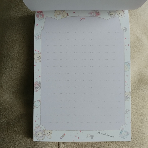 San-X Korilakkuma in the Mirror medium memo pad - Pink - Picture 4 of 6